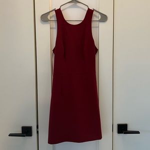French connection size 0 maroon dress